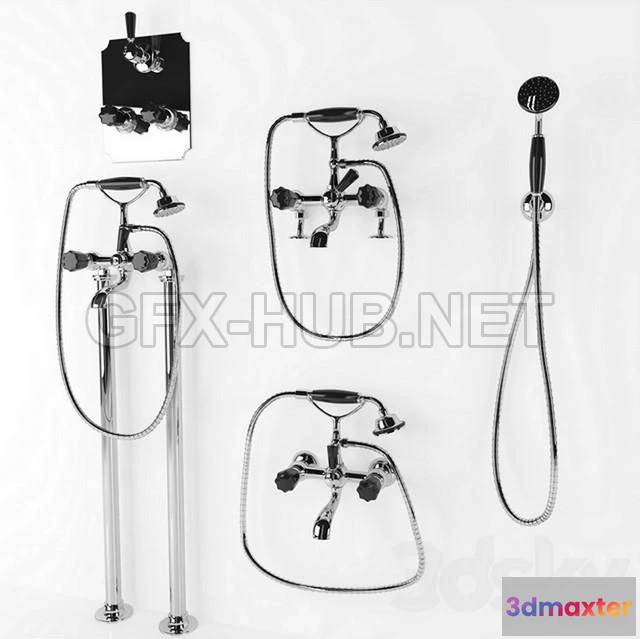 1203052 - FURNITURE 3D MODELS - Mixers Devon & Devon Black morris