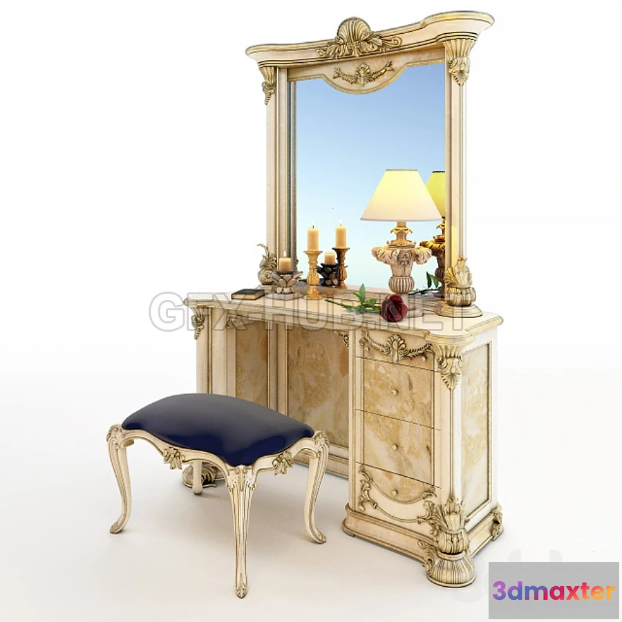 1203056 - FURNITURE 3D MODELS - Moblesa pier glass