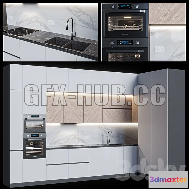 1203076 - FURNITURE 3D MODELS - Modern Kitchen 46