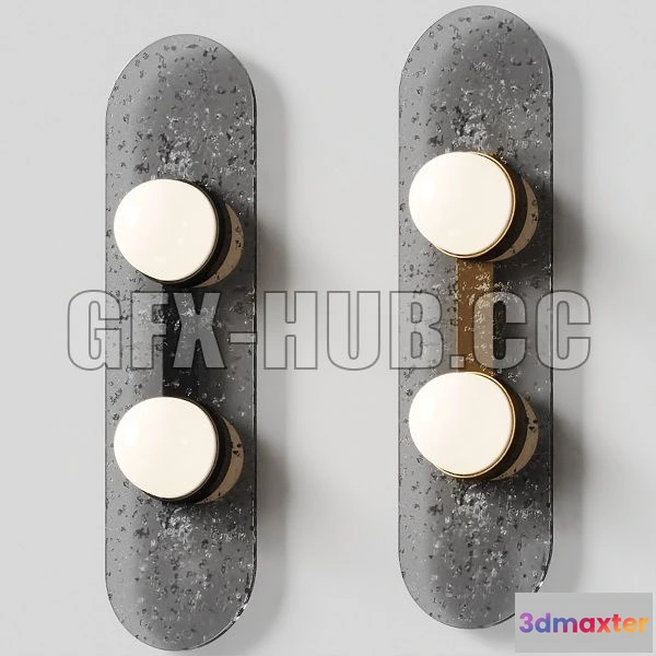 1203098 - FURNITURE 3D MODELS - Modulo Wall Twin by CTO Lighting