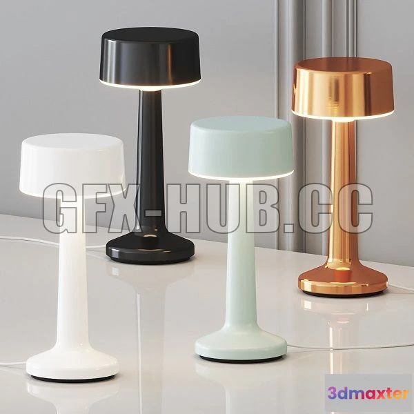1203114 - FURNITURE 3D MODELS - Moments 3 Table Lamp by Imagilights