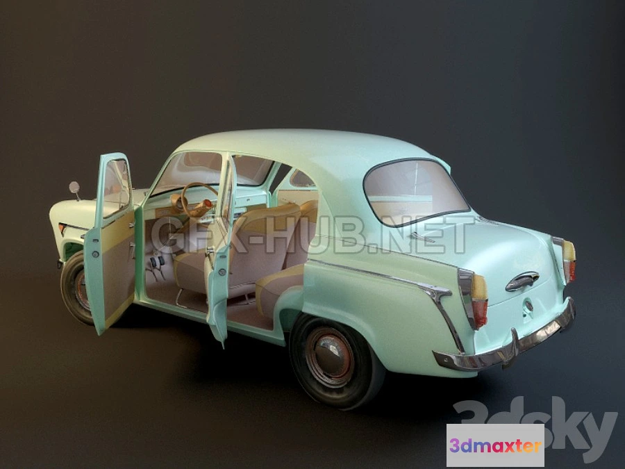 1203154 - FURNITURE 3D MODELS - Moskvich 407