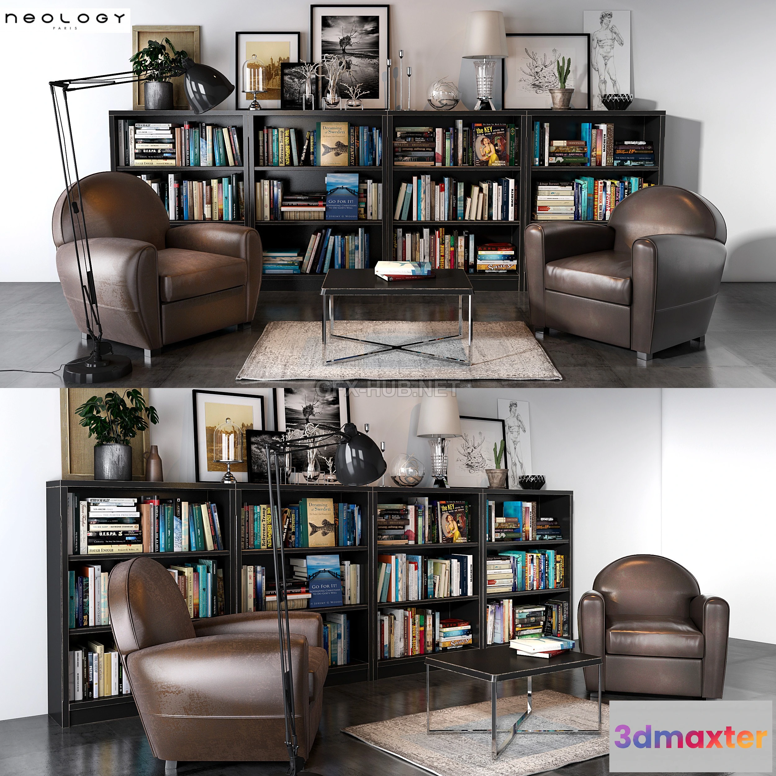 1203250 - FURNITURE 3D MODELS - Neology Livingroom set 02