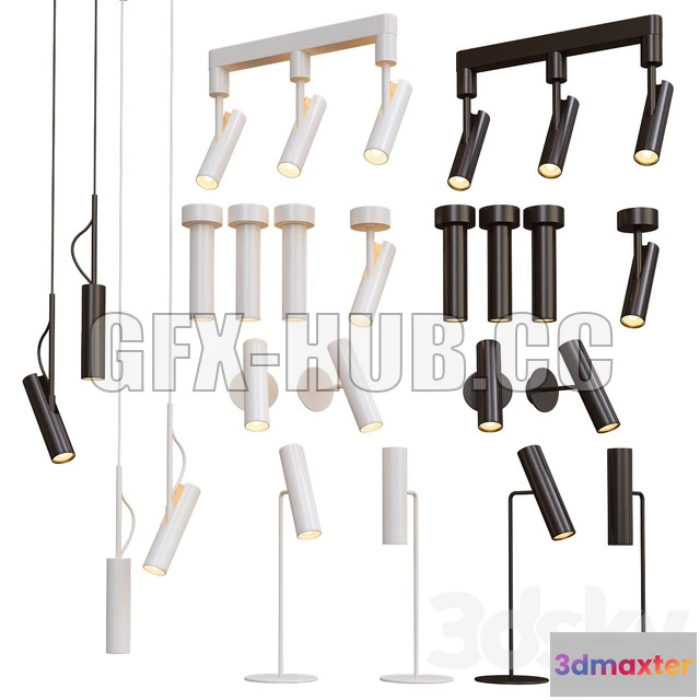 1203318 - FURNITURE 3D MODELS - Nodrlux Lamp Collection - 5 Types