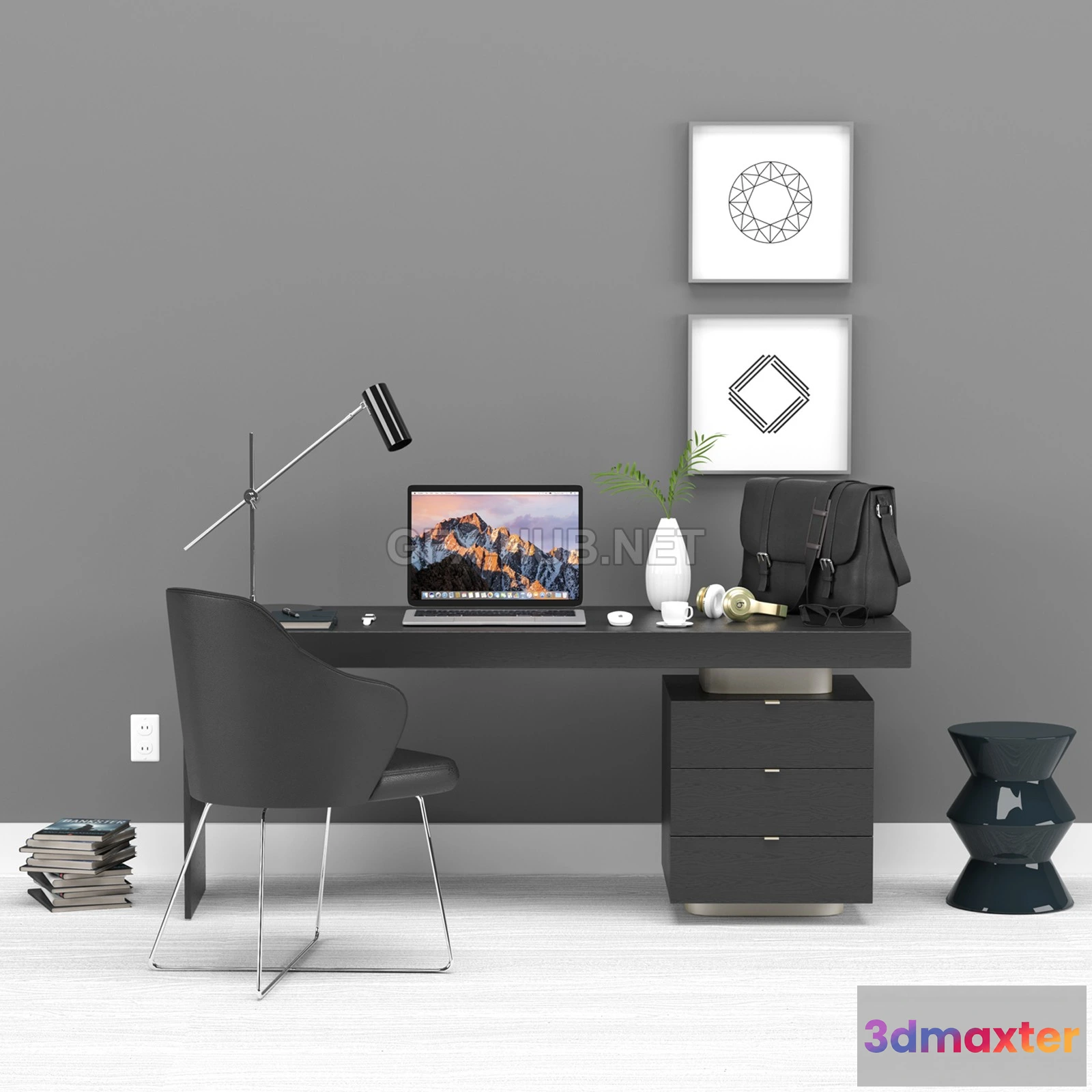 1203388 - FURNITURE 3D MODELS - Office Minotti Carson