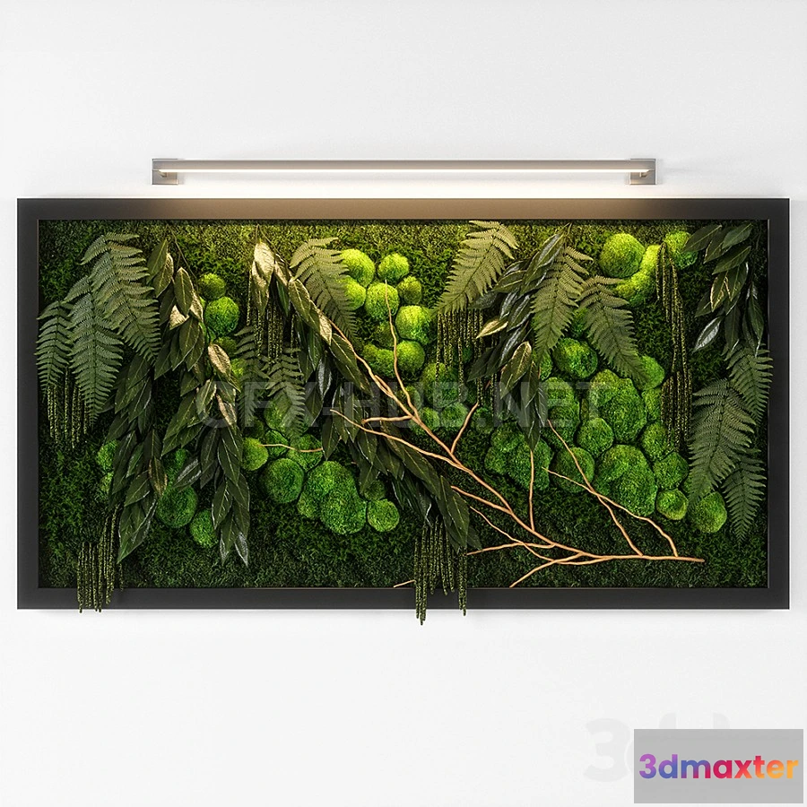 1203530 - FURNITURE 3D MODELS - panel green 02