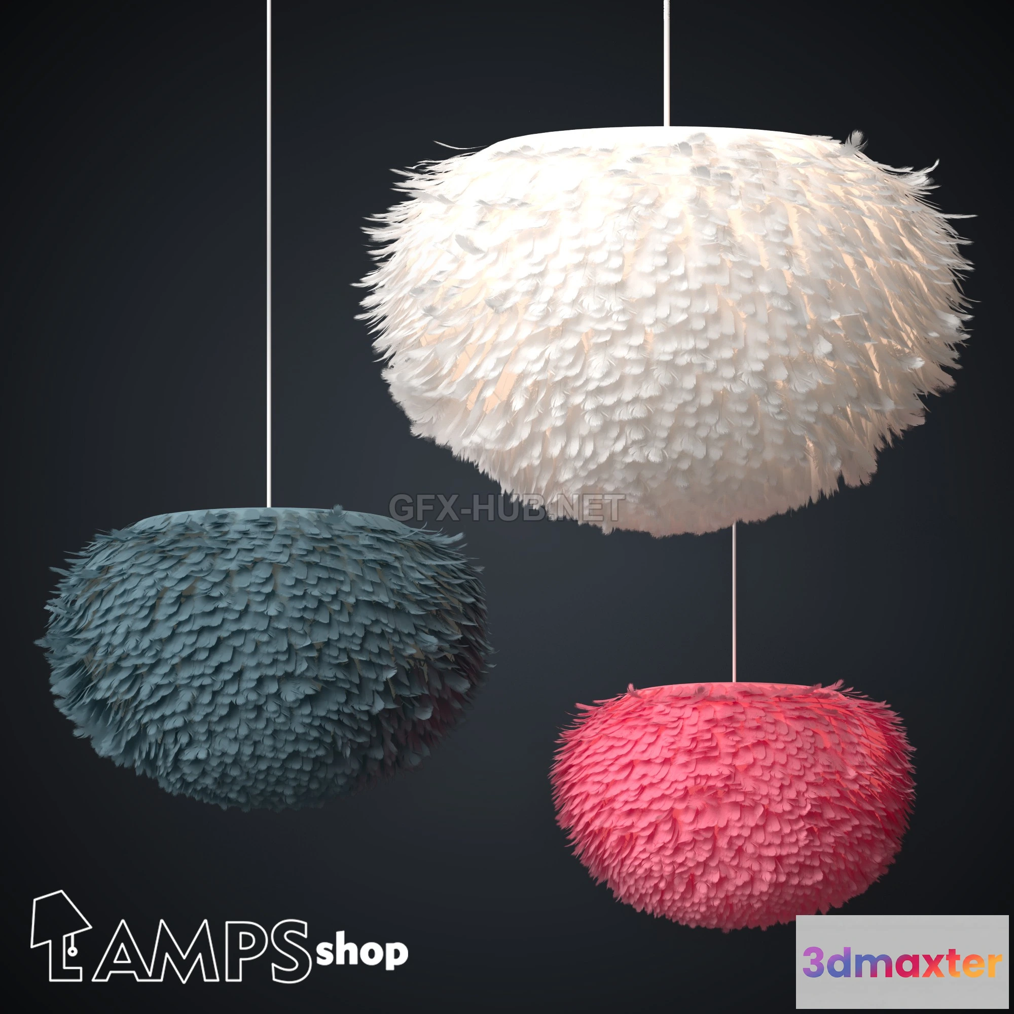 1203578 - FURNITURE 3D MODELS - PDL2003 Chandeliers aerial