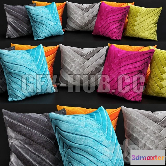 1203666 - FURNITURE 3D MODELS - Pillows for Sofa Premium PRO No 10