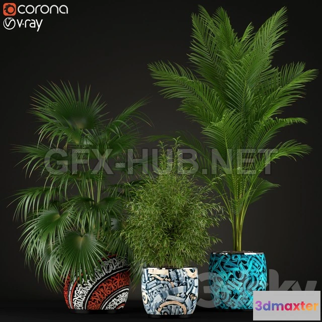1203812 - FURNITURE 3D MODELS - Plants collection 199