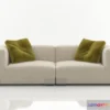 1203832 - FURNITURE 3D MODELS - Plastics Duo Sofa 2