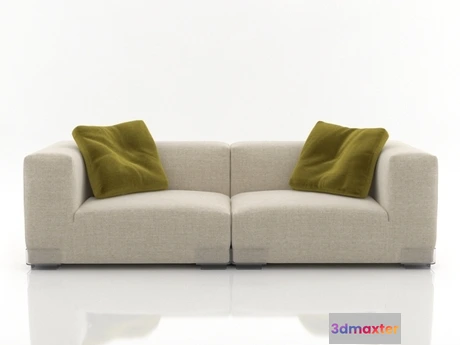 1203832 - FURNITURE 3D MODELS - Plastics Duo Sofa 2