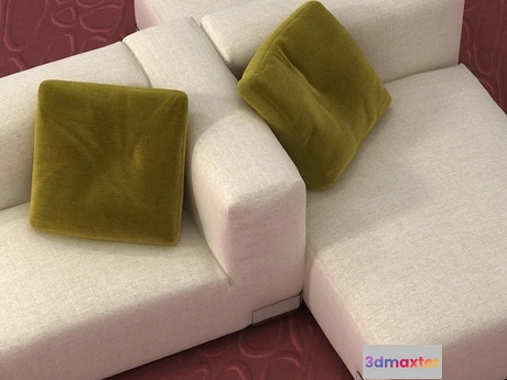 1203840 - FURNITURE 3D MODELS - Plastics Duo Sofa 6