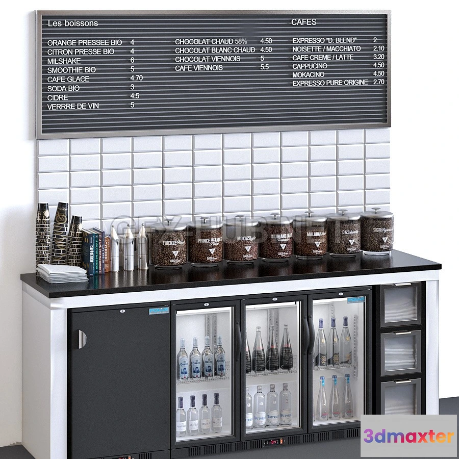 1203856 - FURNITURE 3D MODELS - POLAR Back Bar Cooler GH132 and GL104