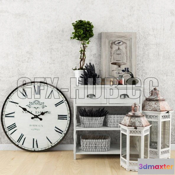 1203928 - FURNITURE 3D MODELS - Provence set 4