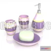 1203930 - FURNITURE 3D MODELS - Purple bathroom accessories