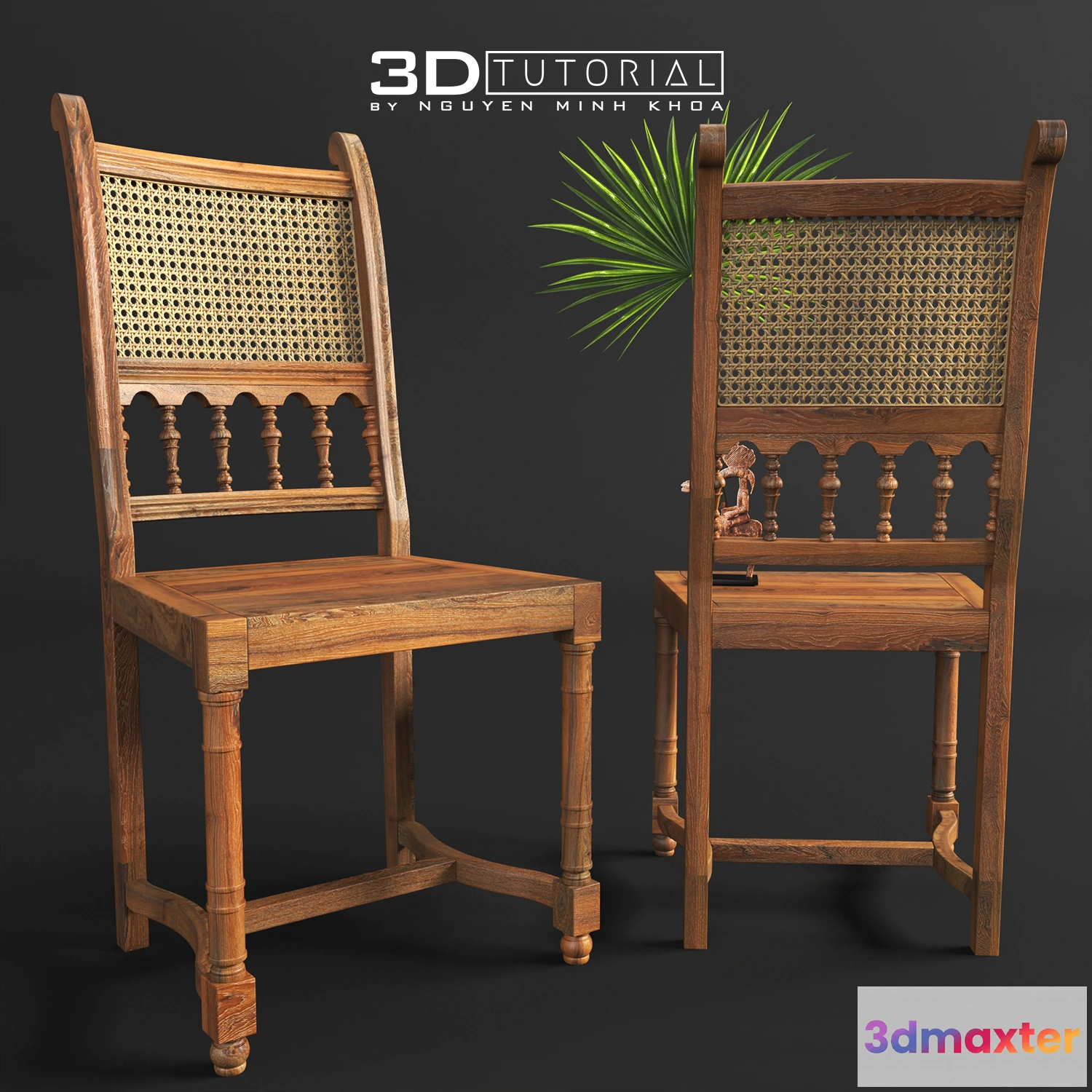 1203958 - FURNITURE 3D MODELS - Rattan chair 2 modelbyNguyenMinhKhoa