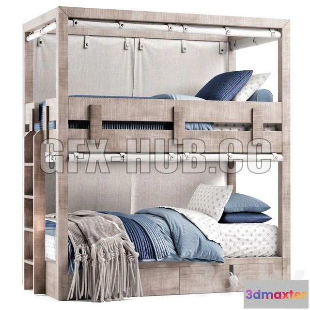 1204030 - FURNITURE 3D MODELS - RH Bennet Bed