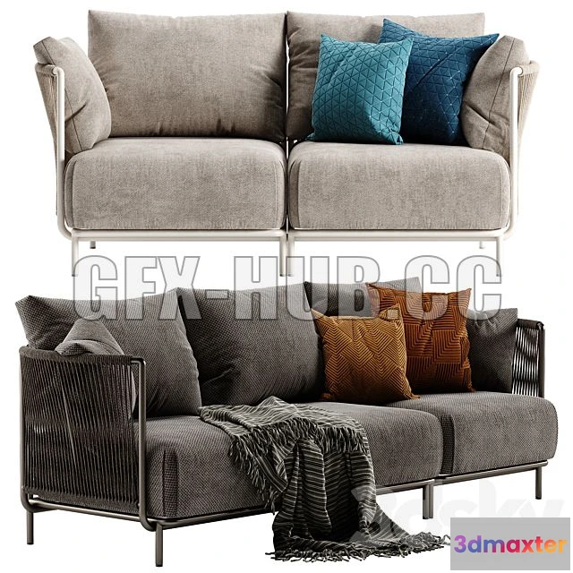 1204056 - FURNITURE 3D MODELS - Roberti Queen Sofa