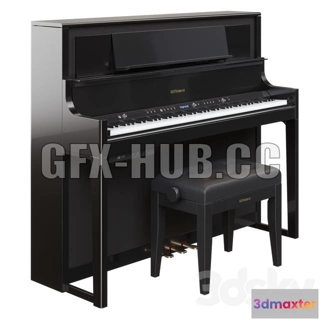 1204070 - FURNITURE 3D MODELS - Roland - LX708 & RPB-300BK