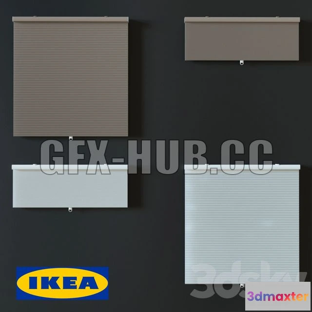 1204074 - FURNITURE 3D MODELS - Roller Blind HOPPWALS by IKEA