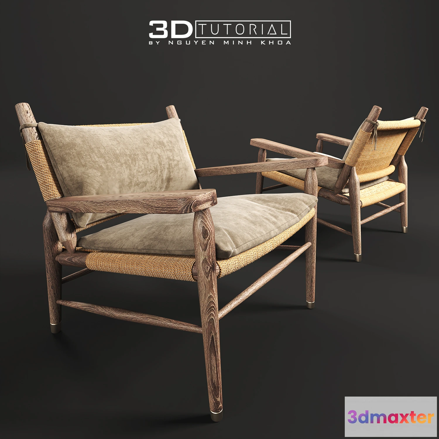 1204102 - FURNITURE 3D MODELS - Rope chair modebyNguyenMinhKhoa