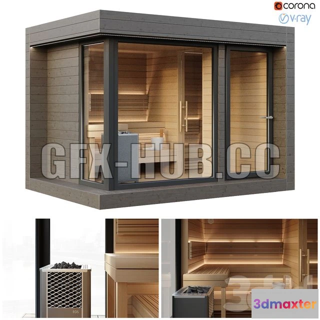 1204192 - FURNITURE 3D MODELS - Sauna