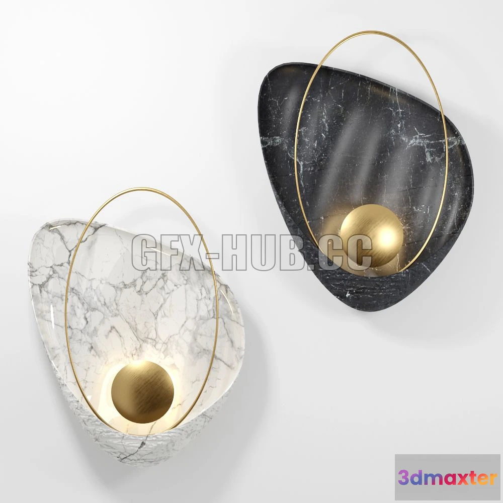 1204214 - FURNITURE 3D MODELS - Sconce Blanche by Ginger & Jagger