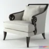 1204216 - FURNITURE 3D MODELS - Scroll Armchair