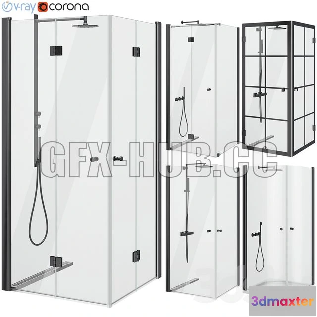 1204332 - FURNITURE 3D MODELS - Showers Svedbergs Set 85 (5 options)