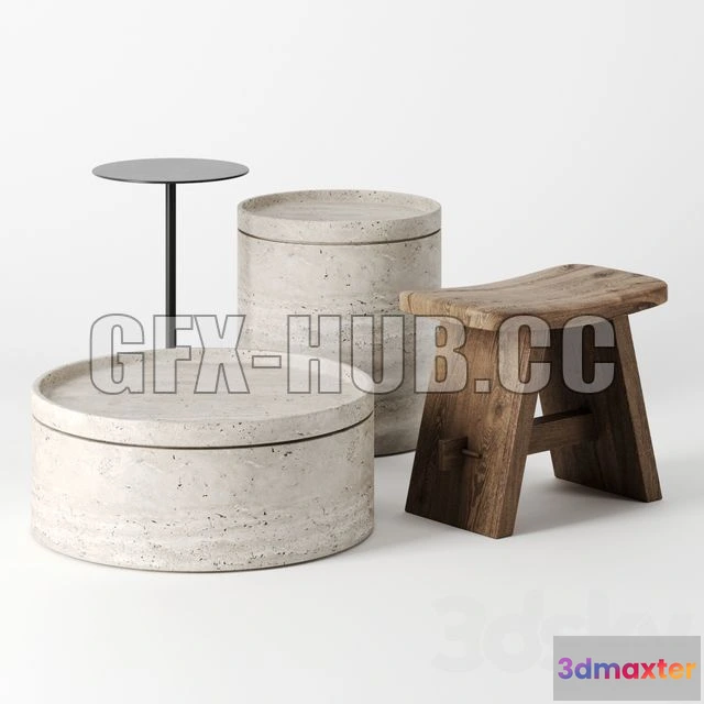 1204336 - FURNITURE 3D MODELS - Side Tables Set