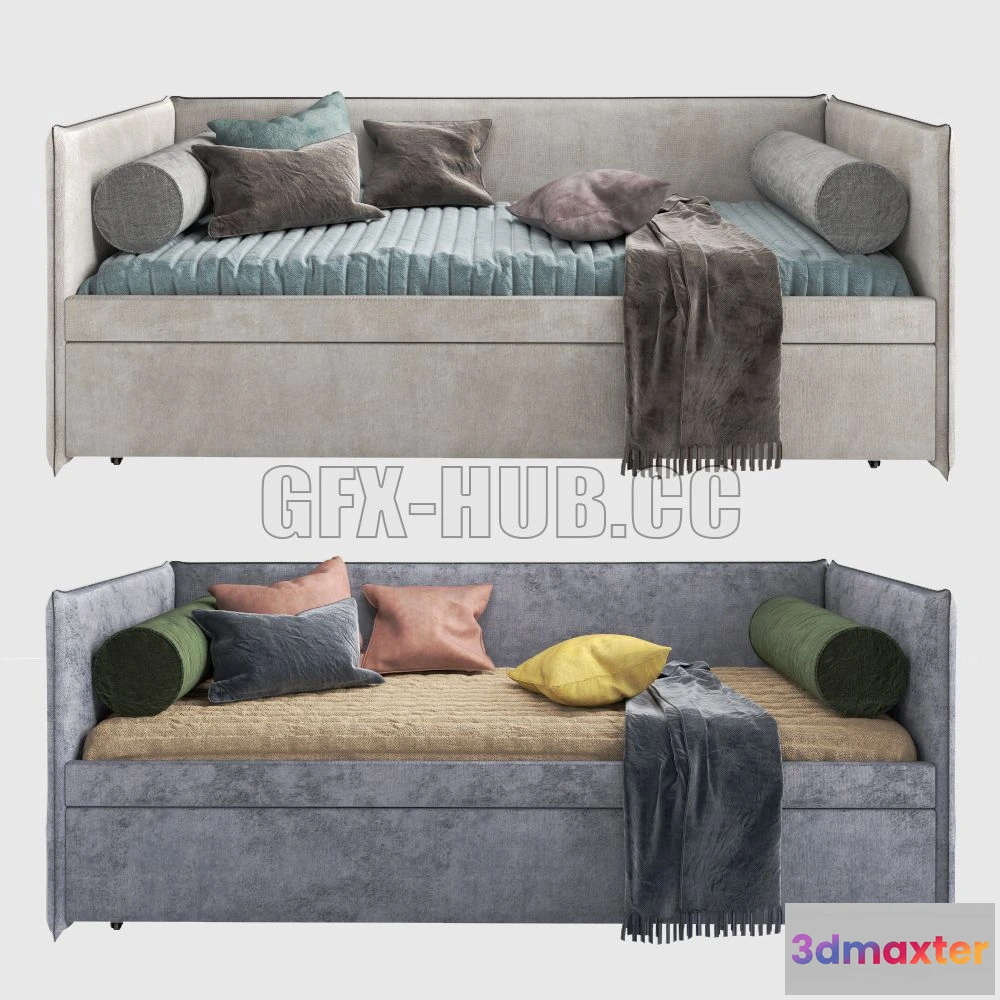 1204380 - FURNITURE 3D MODELS - Sleepeesleep Bed Fly for teens