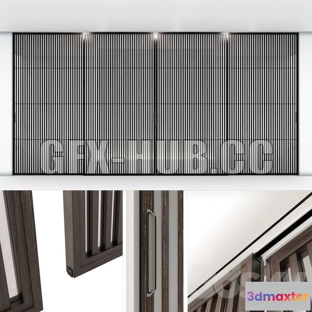 1204388 - FURNITURE 3D MODELS - Sliding partition Rimadesio Sail