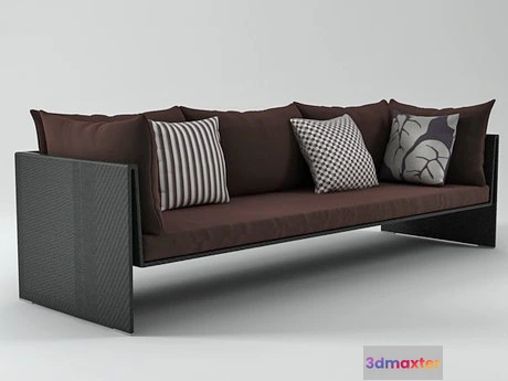 1204390 - FURNITURE 3D MODELS - Slim Line 4-seater