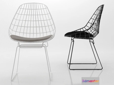 1204400 - FURNITURE 3D MODELS - SM05 wire chair