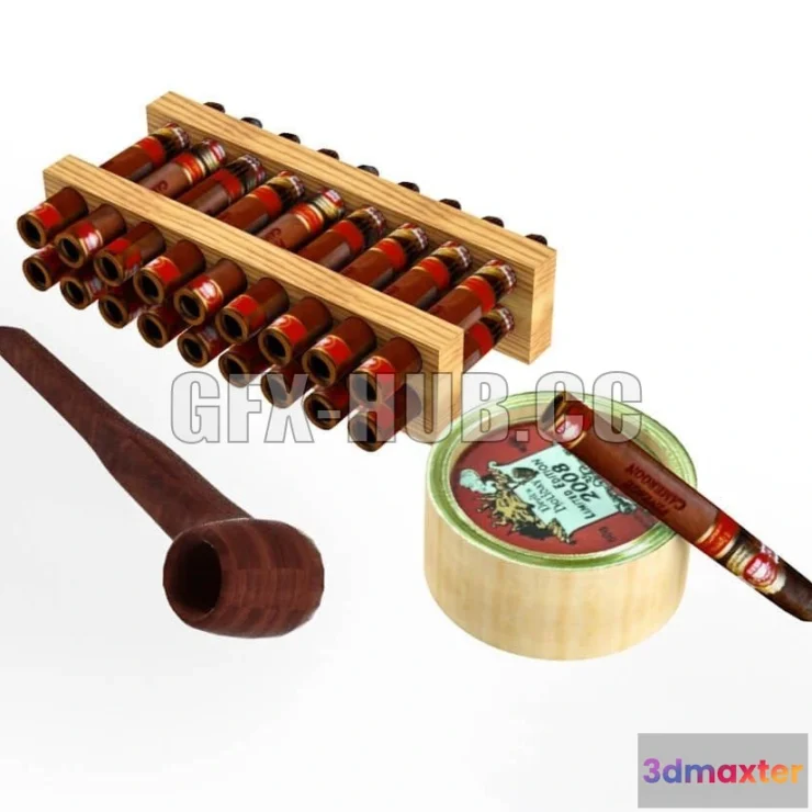 1204410 - FURNITURE 3D MODELS - Smoking set