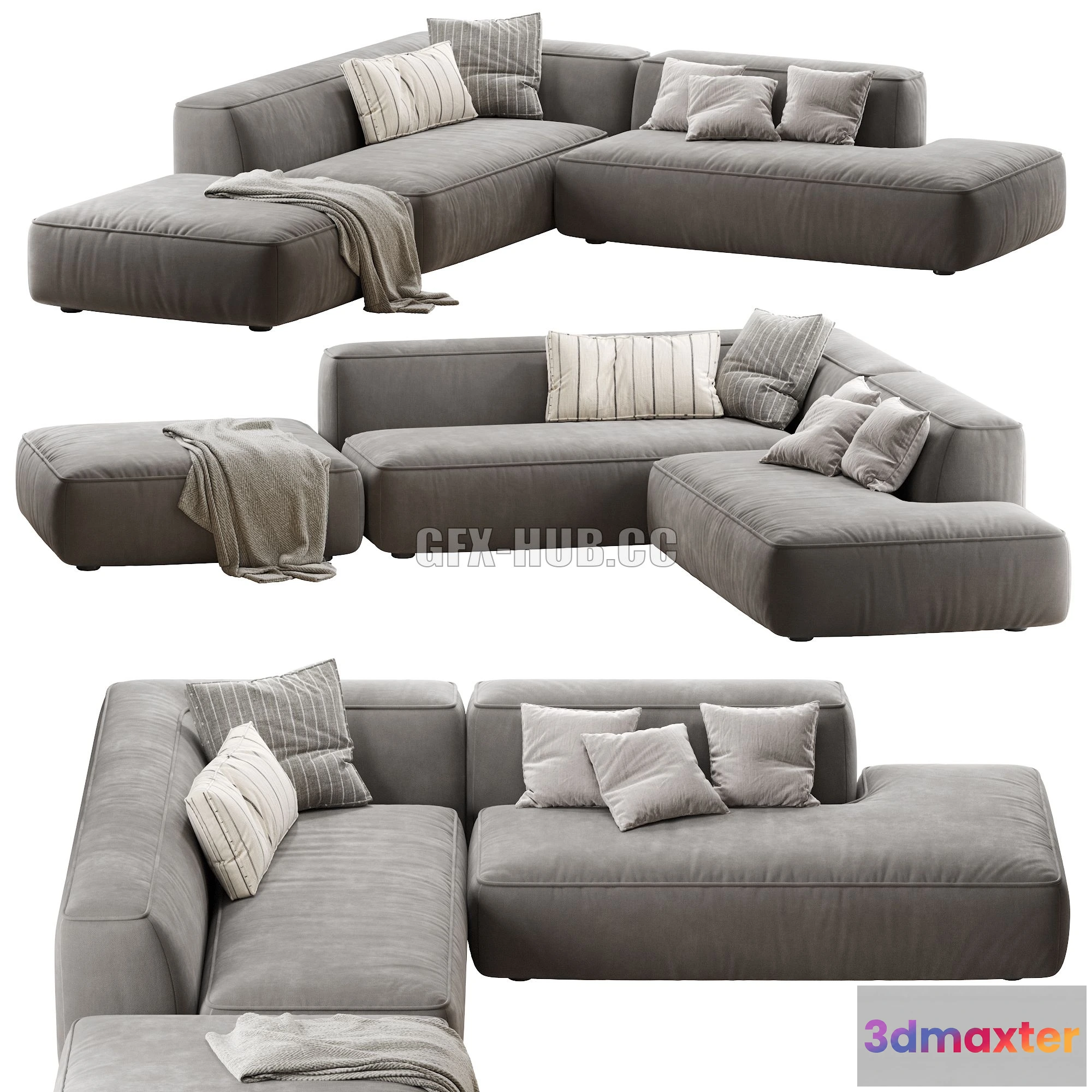 1204430 - FURNITURE 3D MODELS - Sofa Lema CLOUD