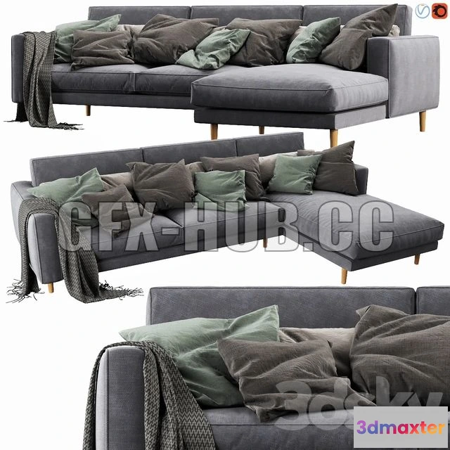 1204432 - FURNITURE 3D MODELS - Sofa Linteloo Pleasure Chaise Lounge