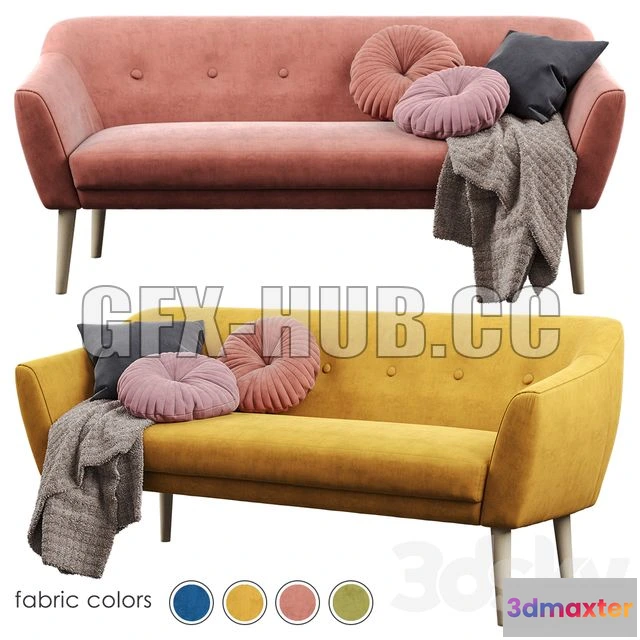 1204438 - FURNITURE 3D MODELS - Sofa Signal Bergen (3-seater)