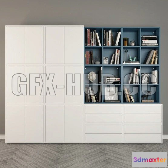 1204526 - FURNITURE 3D MODELS - Storage combination Eket Ikea