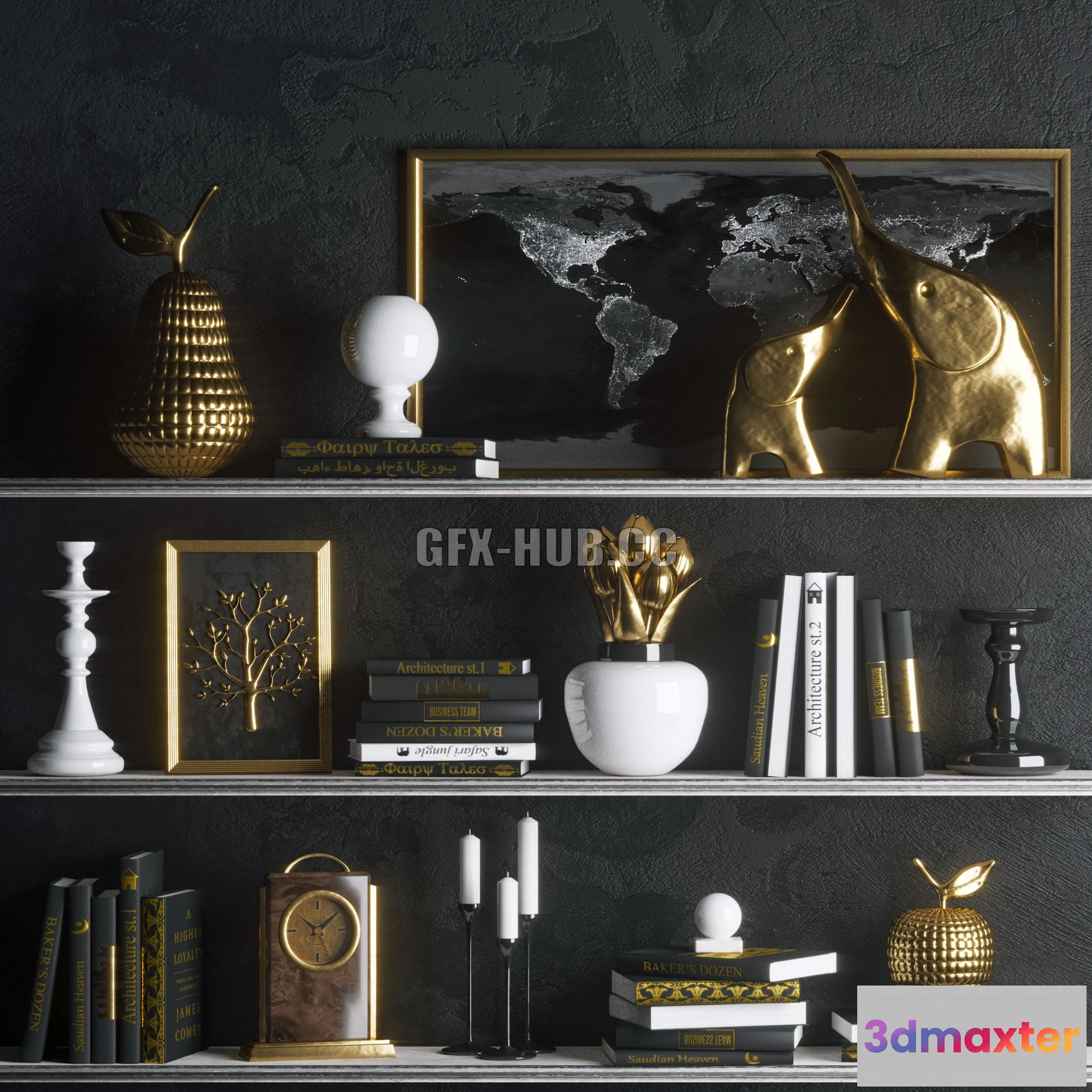 1204540 - FURNITURE 3D MODELS - Strict in Gold