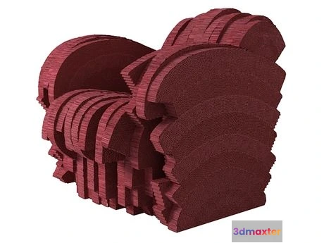 1204548 - FURNITURE 3D MODELS - Stripe and Red Beaver