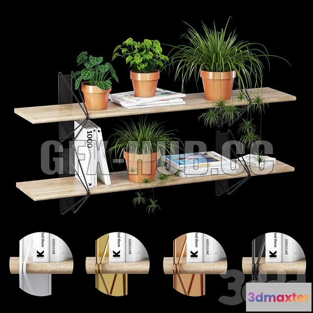 1204554 - FURNITURE 3D MODELS - Strut shelving system