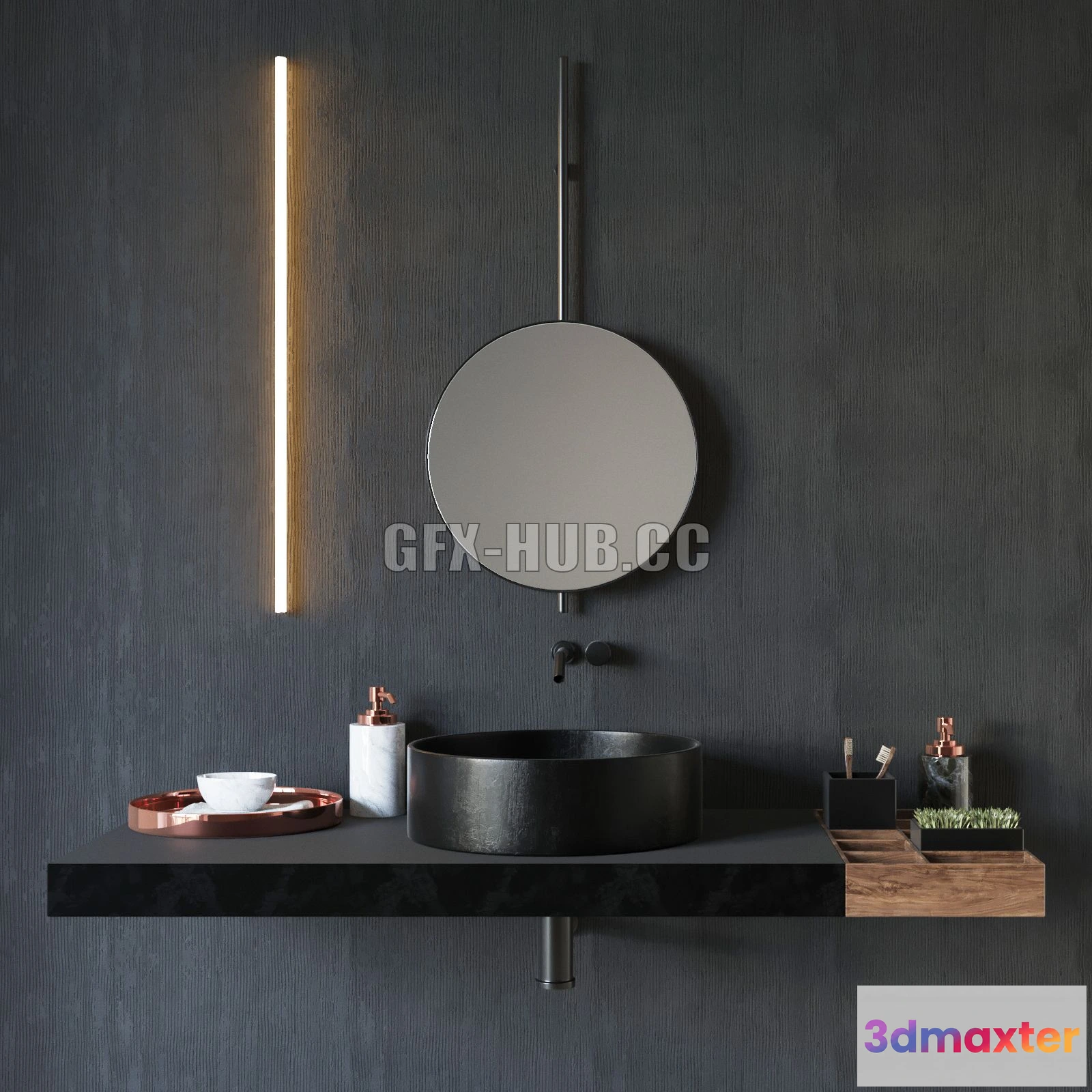 1204570 - FURNITURE 3D MODELS - Suite for bathrooms