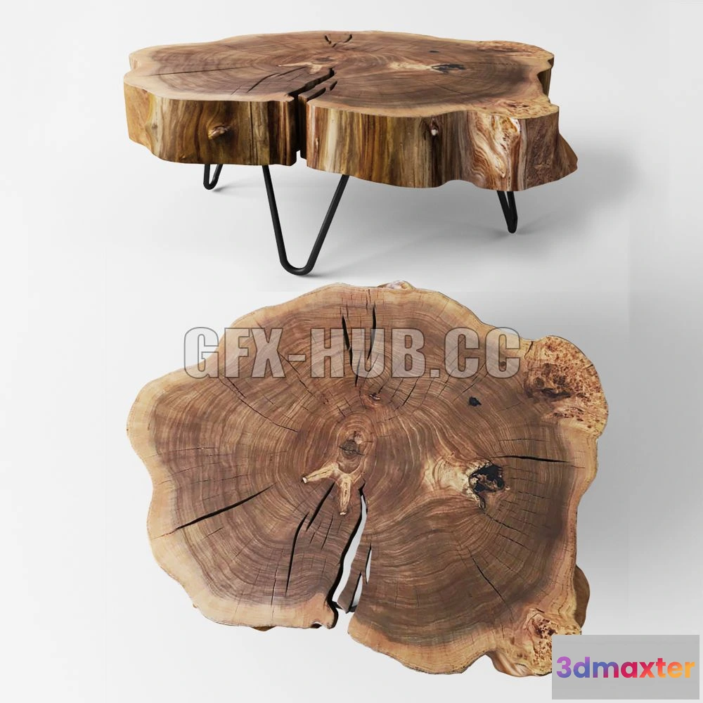 1204640 - FURNITURE 3D MODELS - Table of Elm