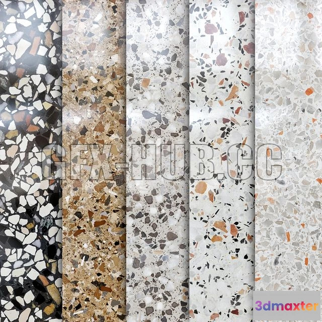 1204710 - FURNITURE 3D MODELS - Terrazzo Marble 2