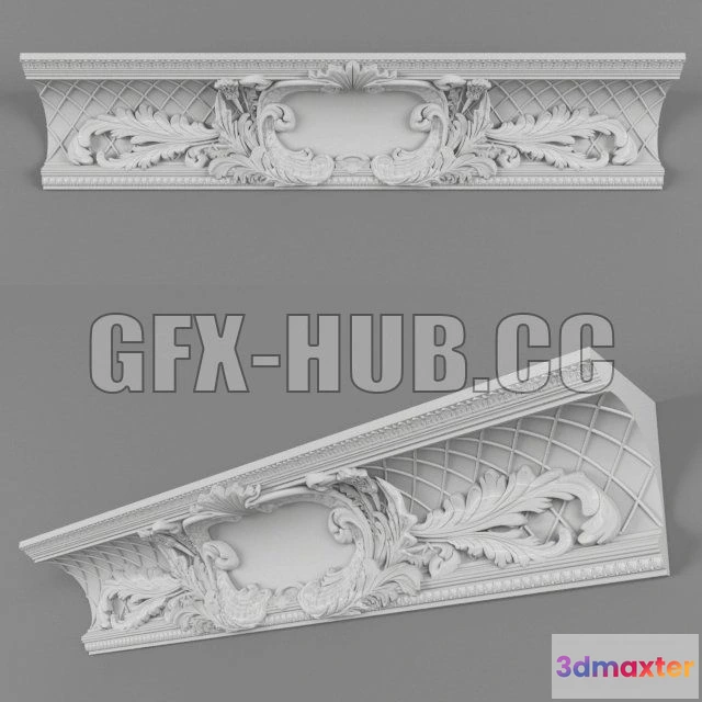 1204714 - FURNITURE 3D MODELS - The central element of the cornice