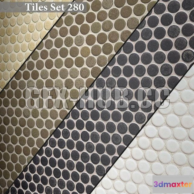 1204742 - FURNITURE 3D MODELS - Tiles Set 280