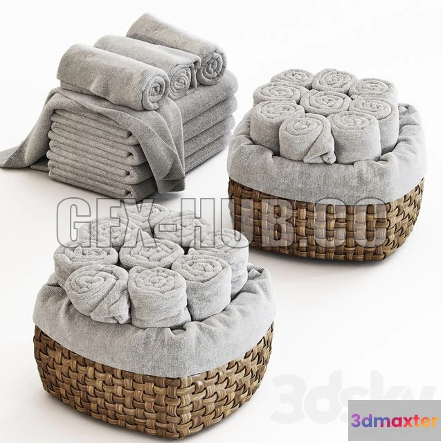 1204778 - FURNITURE 3D MODELS - Towels 07