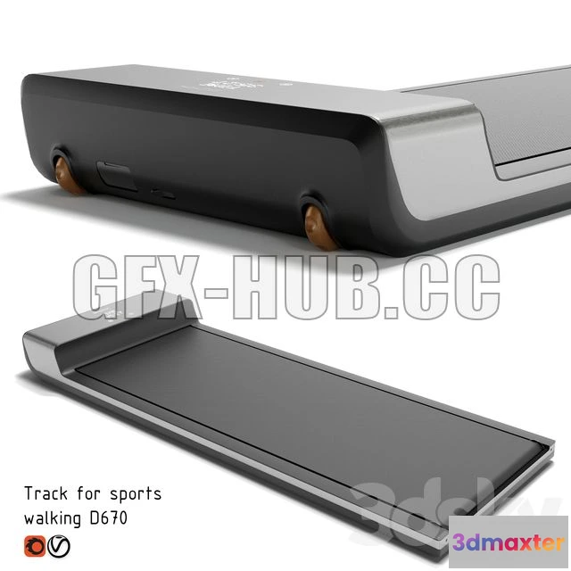 1204802 - FURNITURE 3D MODELS - Treadmill BORK D670