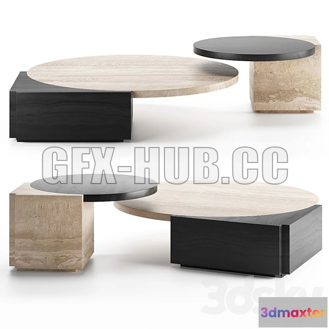 1204818 - FURNITURE 3D MODELS - TRIBECA Tables by Lee Broom